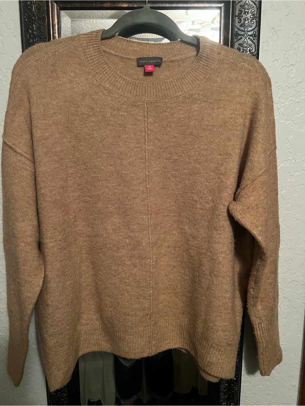 Vince Camuto Women’s Crewneck Sweater in Camel Brown